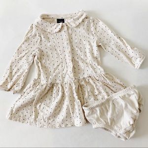 Gap Baby Polkadot Cream Dress